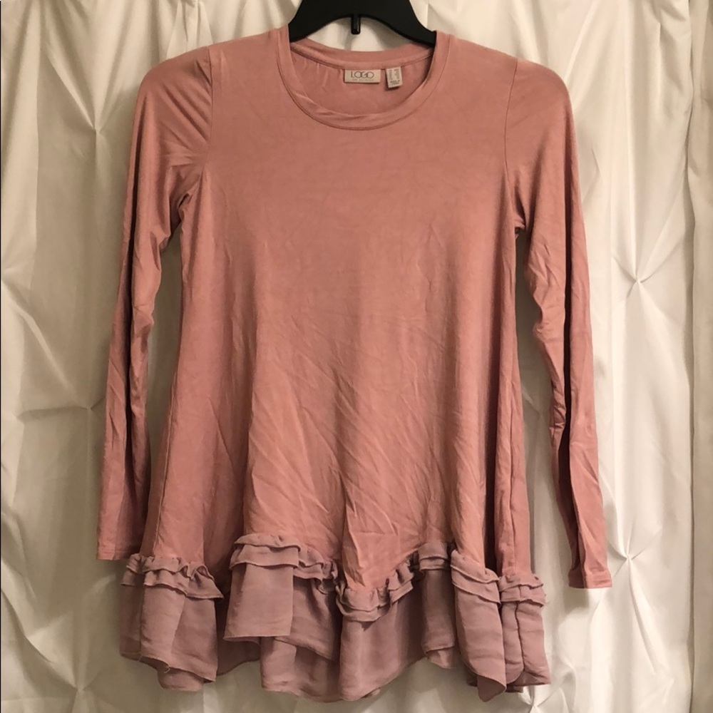 Pink LOGO by Lori Goldstein Blouse